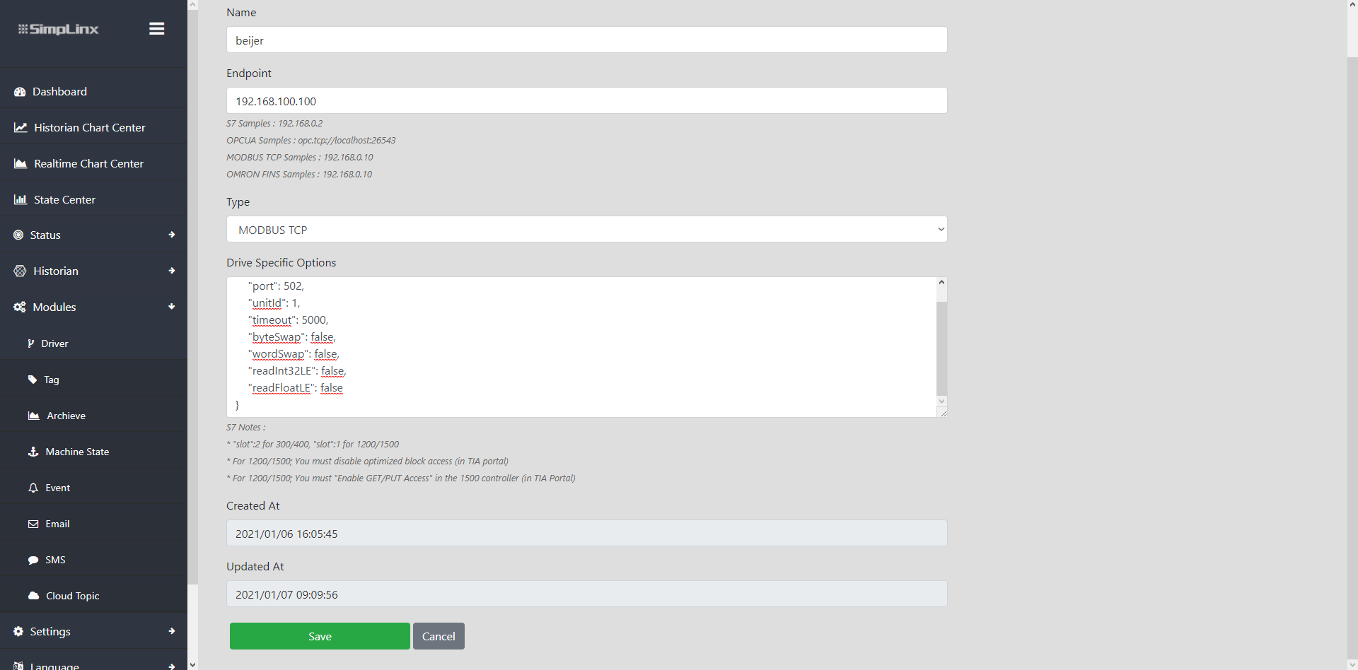Remote IO app — Add Driver step for Beijer Modbus TCP