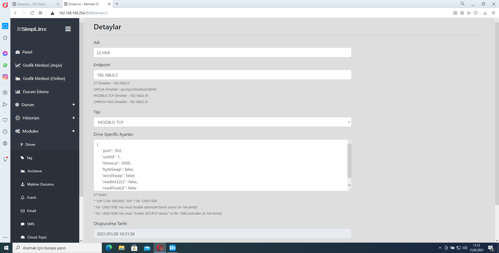 Remote IO app — Add Driver for LS Electric Modbus TCP