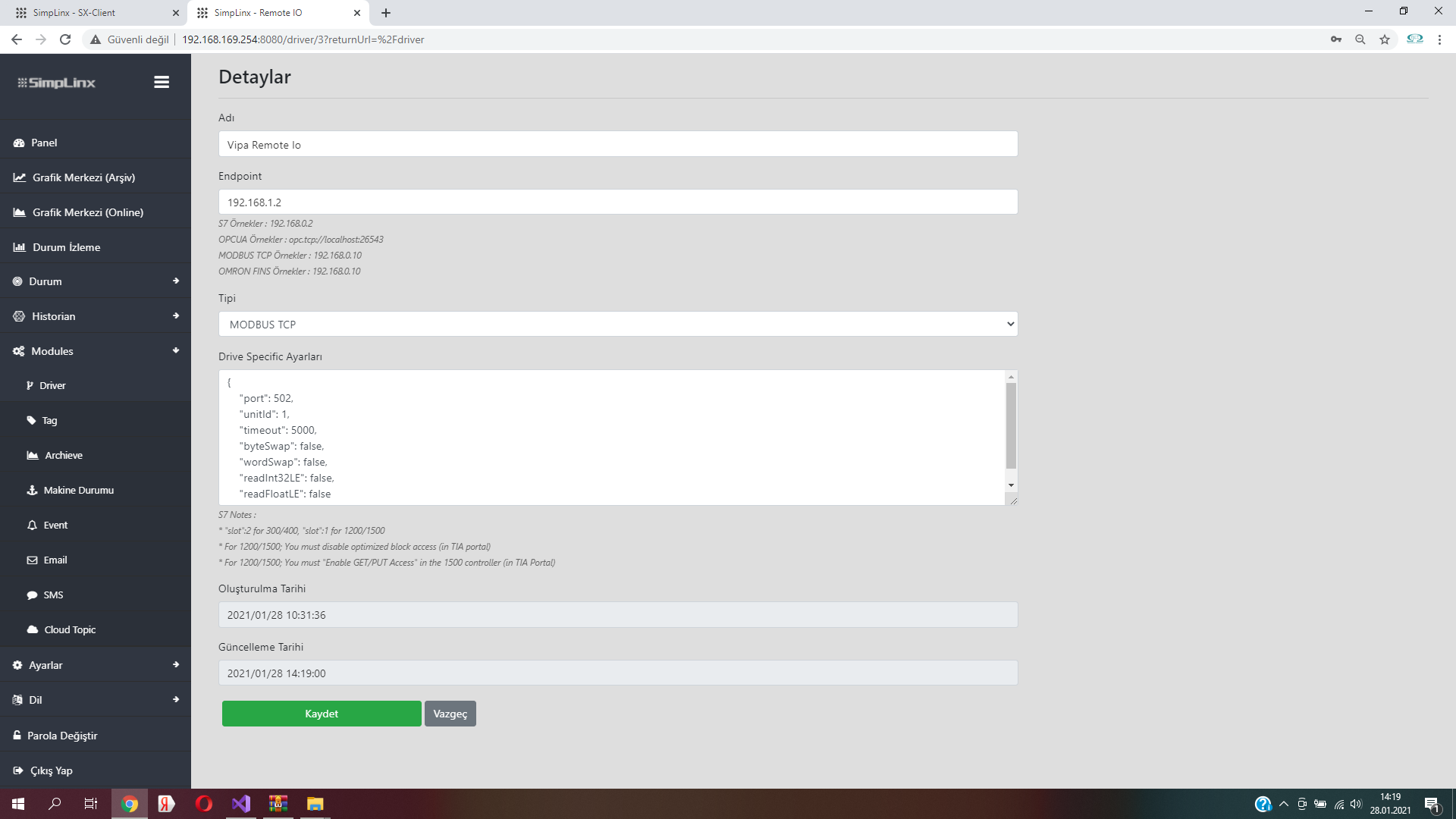 Remote IO — Add Communication Module from Driver Page