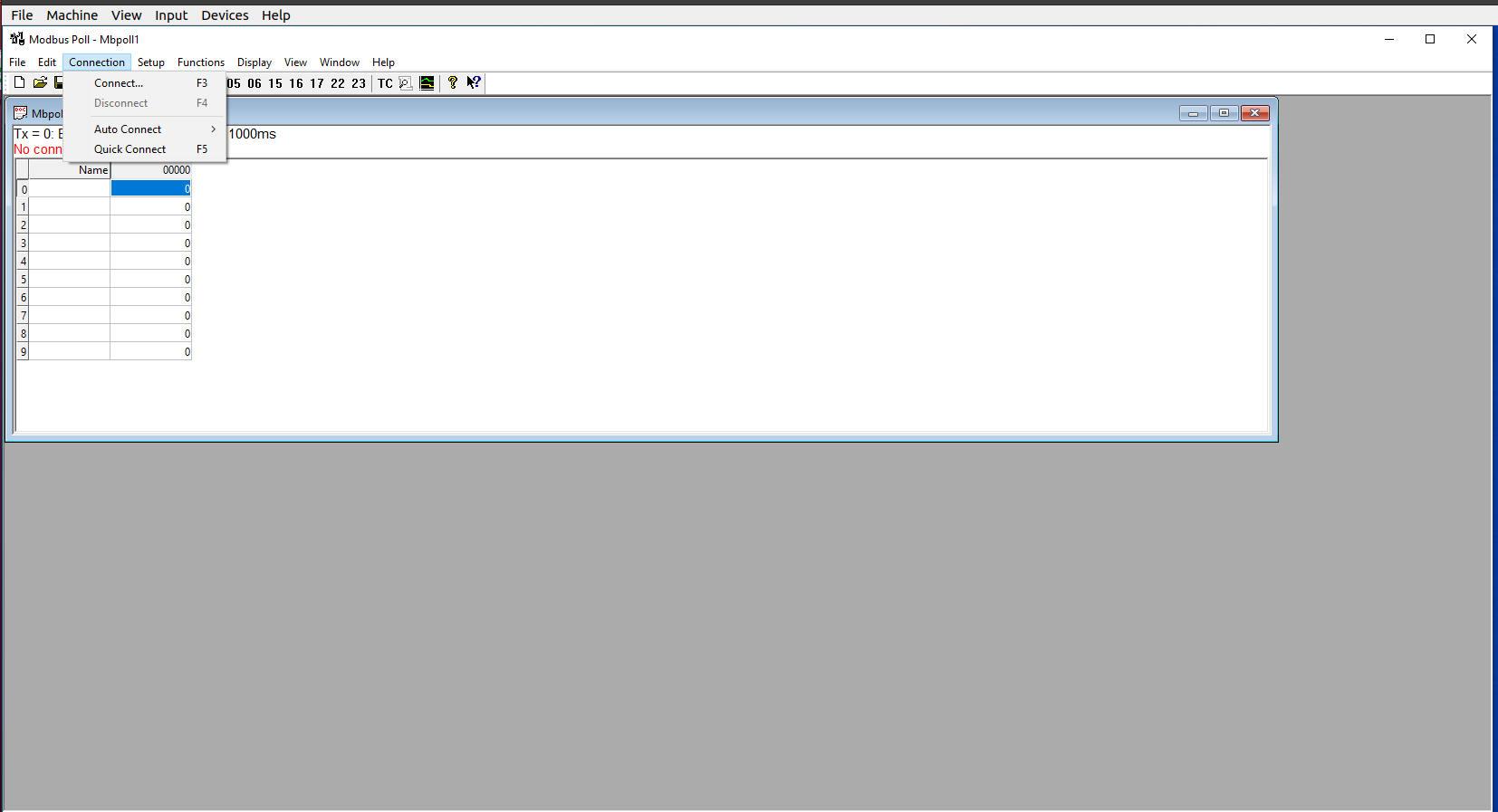 Modbus Poll — RTU mode