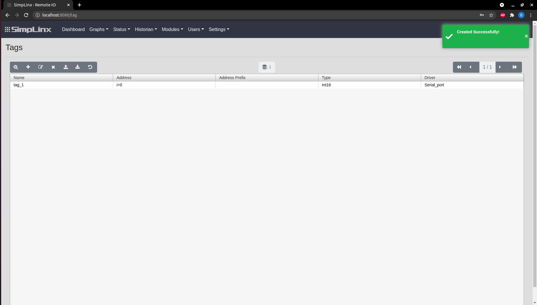 SX-IO — saving serial tag