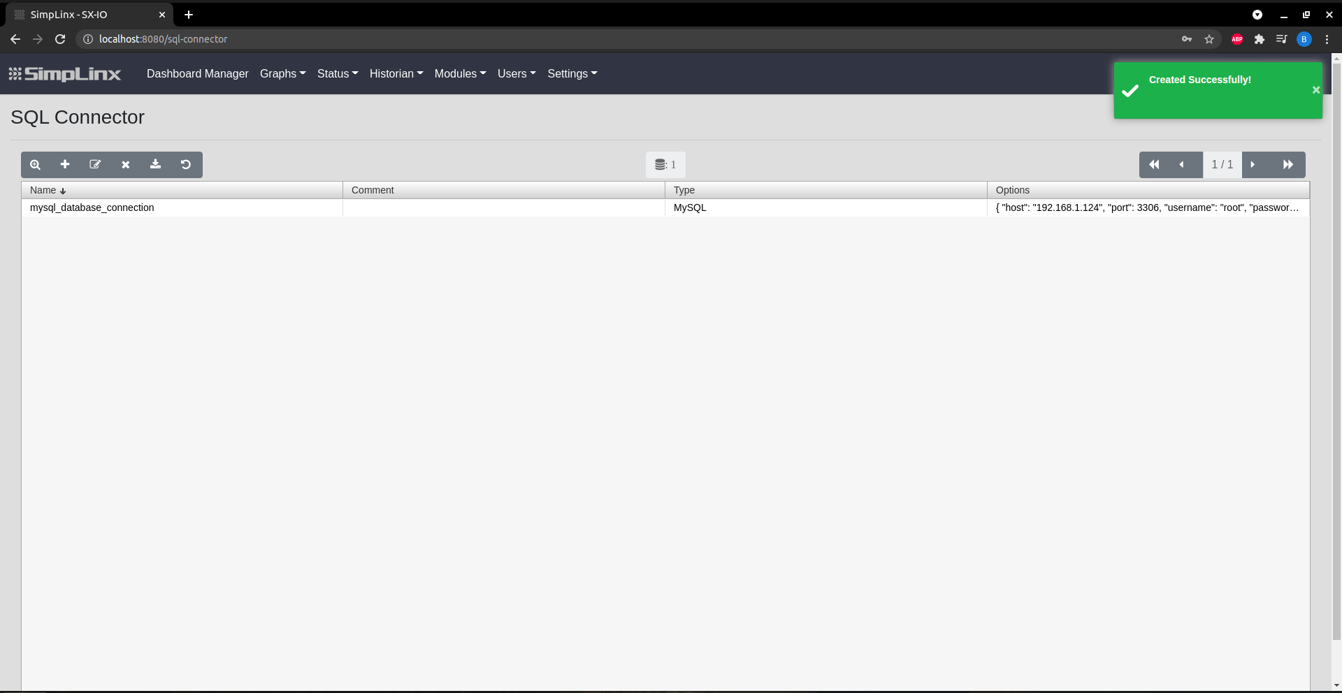 SX-IO — saving SQL connector